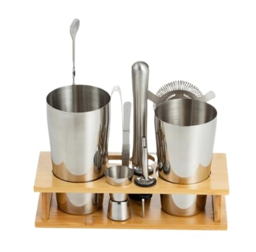 Kit para Bartender 10 piezas Acero Inoxidable con Soporte miniatura 1