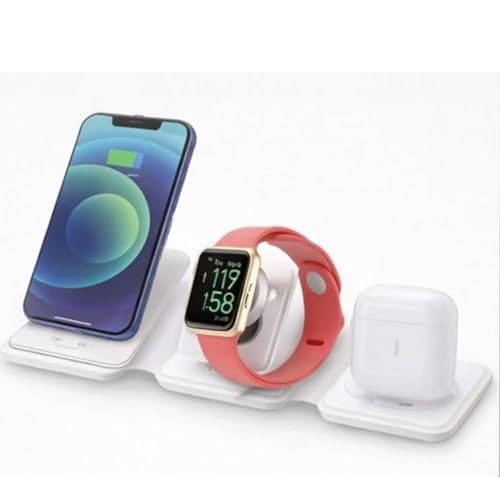 3 in 1 Magnetic Foldable MagSafe Compatible Wireless Charger for ...