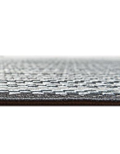 Tapete cuadrado Unique Loom 185x185 cm gris y negro miniatura 5