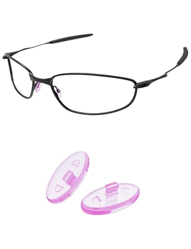 PapaViva Almohadillas de nariz de repuesto para Oakley Voon OX3026, Morado claro, 1 par, Euro Fit
