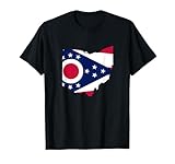 Ohio Flag T-Shirt State of Ohio Outline Home Shirt T-Shirt