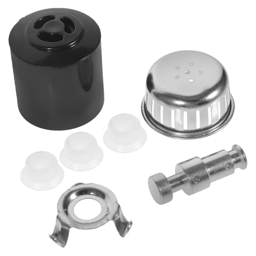 Juego de piezas de repuesto para válvula de olla de presión Garneck, 7 válvulas de alivio de seguridad con mango y base de liberación de vapor, accesorio compatible para olla de presión de cocina miniatura 1