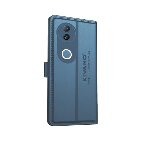 Image of Compatible for Vivo T4R 5G / iQOO Z10R 5G / Vivo V50e 5G / Vivo V50 5G Flip Cover | Leather Finish | Inside Pockets & Inbuilt Stand | Shockproof Wallet Style Magnetic Closure Back Cover Case