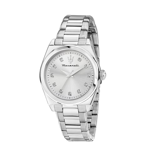 Maserati Orologio Donna in Acciaio, Solo Tempo, Analogico, 35 mm, Collezione VELOCITA', Cristalli - R8853152503