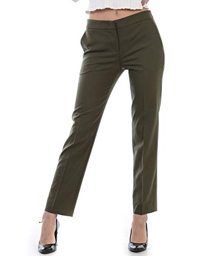 Twinset Milano TA827S 03033 - Pantalón para Mujer, Color Verde Verde 44