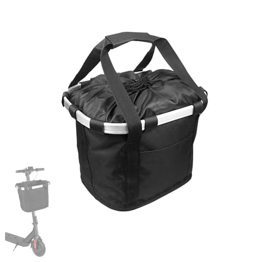 EDWERD Knee Scooter Basket with Handle - Universal Handlebar Storage Tote for Knee Walkers, Rollators & Bikes, Easy Carrying for Daily Essentials