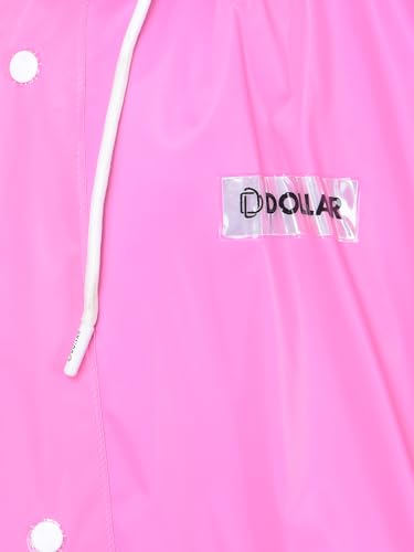 Image of Dollar Rainguard Kids' Full Sleeve Solid Long Raincoat With Adjustable Hood and Pocket