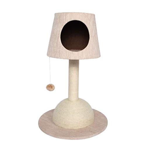 Post de grattage de chat avec arbre en corde de chanvre naturel - 2