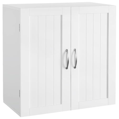 Comparison: Best Colors For Kitchens With White Cabinets 5 Yaheetech Bathroom Wall Cabinet, Kitchen Storage Cupboard Cabinet with 2 Doors, Wall Mount Storage Cabinet for Bathroom, Kitchen, Living Room, White