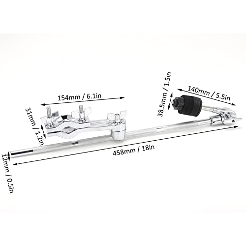 Support De Cymbale Au Sol Pliable Avec Bras D'Extension - Robuste Et Portable Pour Batterie Et Performances