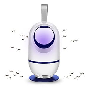 Muggenverdelger Lamp Licht, Elektrische Vliegenverdelger Insectenval Met Uv-licht, Vliegen Insectenval Lamp Met Usb Power Draagbaar Voor Outdoor Camping/binnen Slaapkamer Woonkamer,Wit
