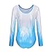 Hotfiary Gymnastics Leotards for Girls Kids Toddler Long Sleeve Sparkly Dance Unitards Biketards Activewear One Piece Outfit