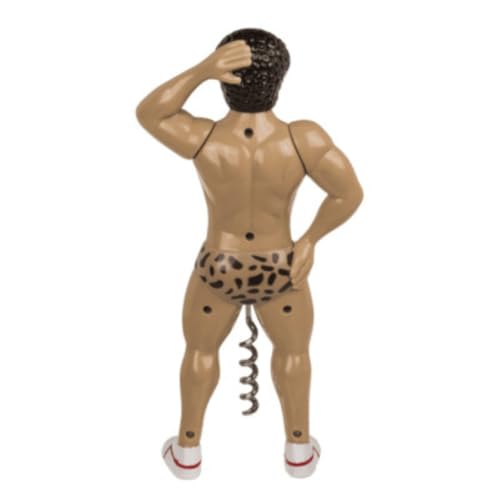 Tire-Bouchon Homme Muscleman Moustache 20cm en Plastique ABS Modèle Insolite et Original Accessoire Apéro Fun et Design – vue 5
