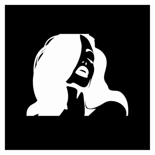 �ԗp�X�e�b�J�[ �Z�N�V�[�ȃ����O�w�A�[�K�[�� �z�b�g���b�v ���I PVC �ԗp�f�R���[�V���� �f�J�[�� �A�N�Z�T���[ �N���G�C�e�B�u �h��(WHITE,20cm*16cm)