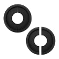 Tsnamay 2Pcs Black Ceiling Medallion Ceiling Fan Light Covers,Split Ceiling Light Medallion for Light Fixtures and Ceiling Fans,9.84" OD x 3.8" ID