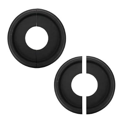 Tsnamay 2Pcs Black Ceiling Medallion Ceiling Fan Light Covers,Split Ceiling Light Medallion for Light Fixtures and Ceiling Fans,9.84" OD x 3.8" ID