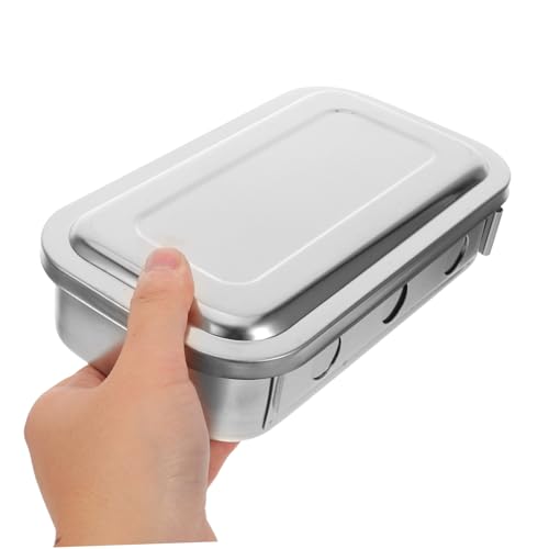 Plateau instruments médicaux acier inoxydable avec couvercle perforé bloc