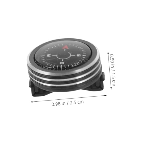 Brújulas de reloj desmontables Hemoton 2 pcs para camping miniatura 2