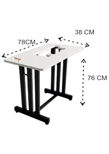 Image of Extension Table Top with Stand for Sewing Machines | Customized Table Top with Brand /Shop or Merchant Name (Compatible with Usha Janome Wonder Stitch)