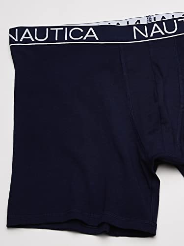 Nautica Men's Cotton Stretch Classic Boxer-Brief Multipack2
