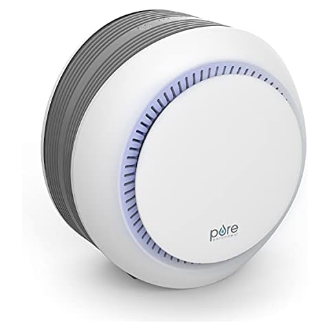 Pure Enrichment PureZone Halo Medium Room Air Purifier, 2 Stage Filtration, Purifies Air of Smoke, Pollen, Dust, and Pet Hair - Easily Fits on Tables, Desks, and Nightstands (White) Cover