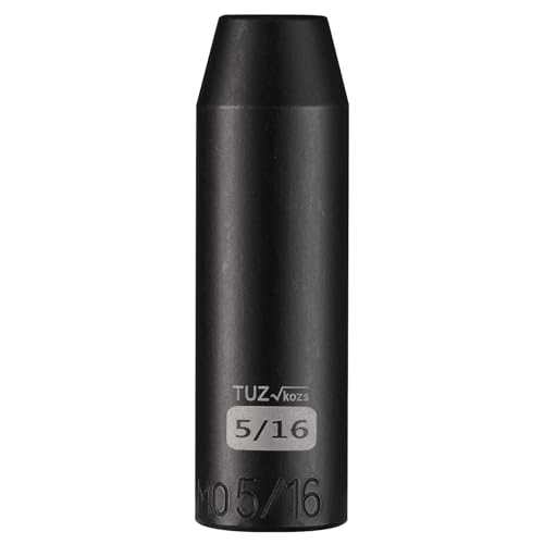 Image of 3 /8 inch Square Drive 5 /16 inch SAE Impact Socket,Hex Deep Socket Design,CR-MO Steel for Nut repair for Any Application