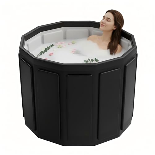 Portable Bathtub for Adult, Foldable Soaking Bathtub for Hot SPA&Ice Bath, Foldable Small Bathtub...