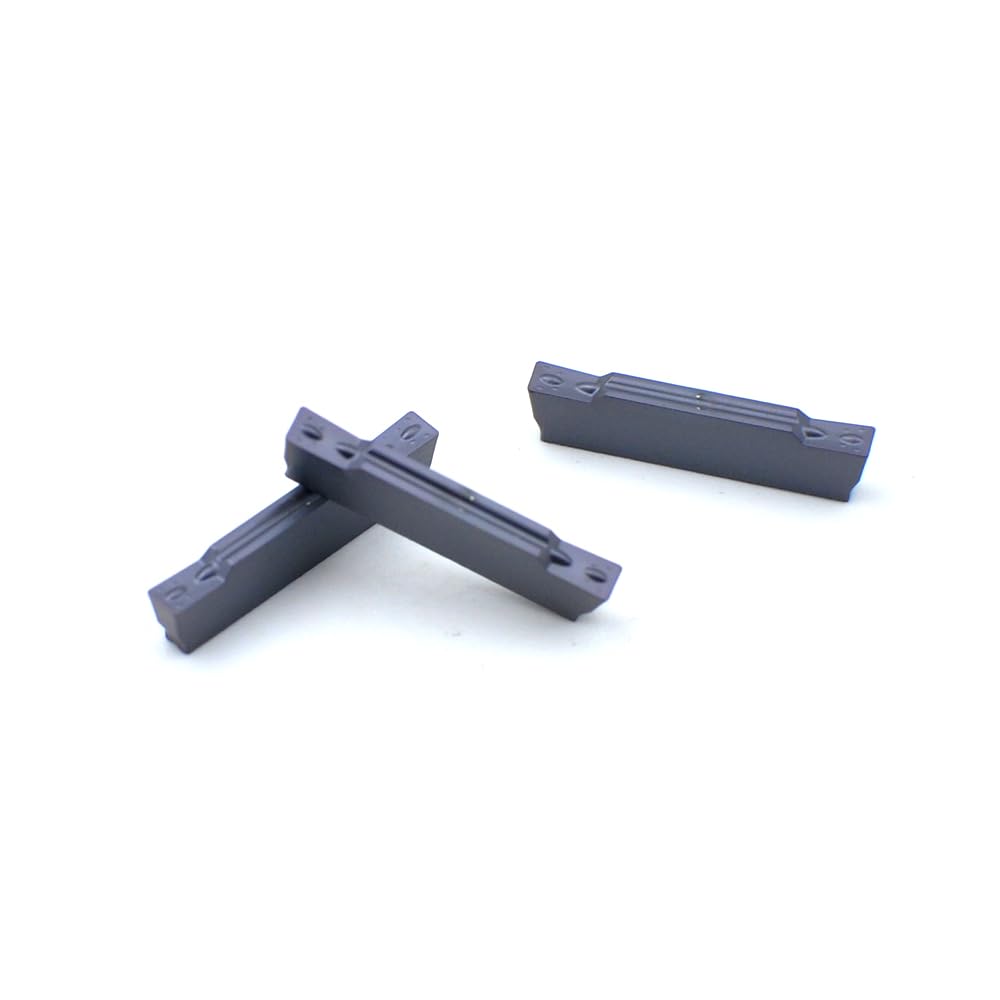 MGMN300-M (3mm) Inserto Torneado y Ranurado de Carburo Revestimiento PVD con Punta Radio 0,4mm para Portaherramienta MGEHR/L MGIVR/L, 10 uds