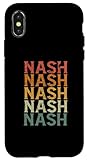 Photo Gallery custodia per iphone x/xs retro su misura primo nome nash Photo Gallery custodia per iphone x/xs retro su misura primo nome nash