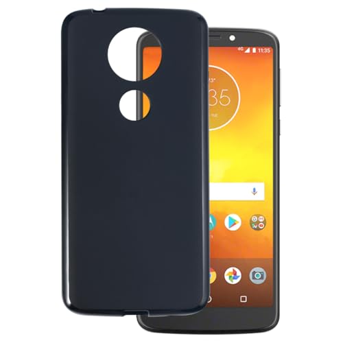 OAGELIM Funda Compatible con Motorola Moto E5 Plus Case Antigolpes con Cubierta Protectora Flexible de TPU Suave y Resistencia a Arañazos con Protección (Negro)