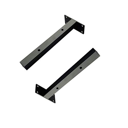 Équerre de fixation murale rabattable noire pour tablette et plan de travail - 2