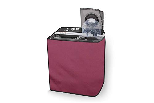 Image of The Furnishing Tree Washing Machine Cover Maroon Compatible for LG 8.5 KG Semi-Automatic Top Loading P9563R3FA