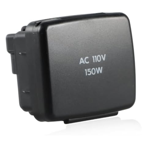 HIMARKLIF Center Console Power Outlet Plug 110V/150W Rear AC Outlet Socket Assembly Compatible with Ford F-150 2010-2014, F-250 350 450 Super Duty 2011-2016, Explorer 2011-2015 Replace# BC3Z-19N236-A Cover