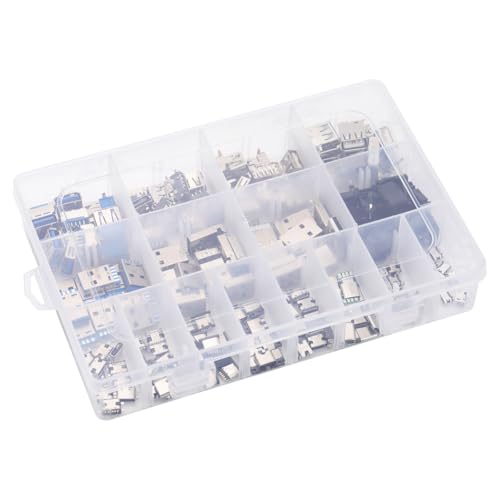 Kit de conectores 180 piezas 16 modelos USB y Type C miniatura 7