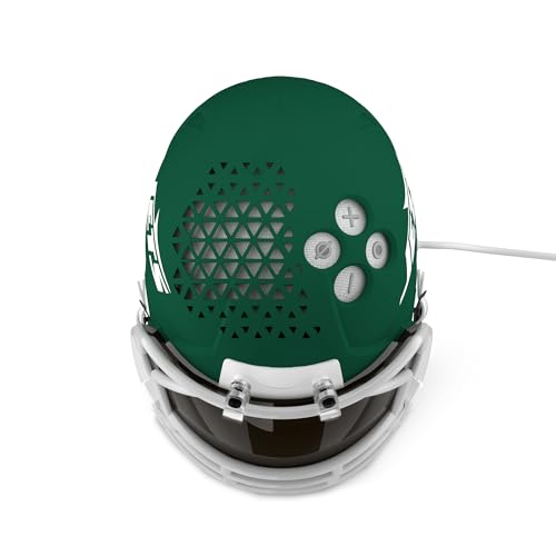 Image of NFL Echo Dot Bundle: Includes Echo Dot | Glacier White and Limited-Edition NFL Helmet Stand | New York Jets