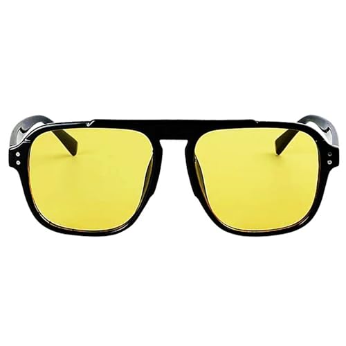 Men Oversized Sunglasses Classic Big Frame Sport Eyeglasses Vintage Square Pilot Shades UV400 Eyewear Trendy Glasses N45