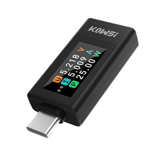 Voltímetro digital tipo C KWS-1902L con rango 4-30V y almacenamiento de energía