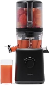 NAMA J2 Cold Press Juicer, Self Feeding for Hands Free Operation, Residue Free Chew Squeezer for More Juice, Less