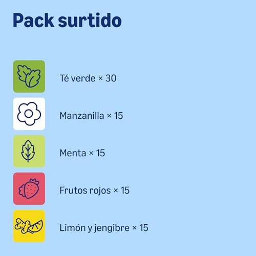 Miniatura 3 de by Amazon Té mixto e infusiones, paquete variado de 90 unidades