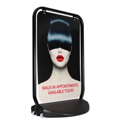 Swinger XXL Sign - Poster & Panel Option (Panel 674 x 997 mm Black, Hardware only)
