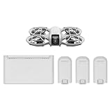 Pack DJI Neo con Tres Baterías, dron mini con cámara 4K UHD para adultos, 135 g dron que vuela siguiéndote, despega desde la mano, seguimiento de objetivos, vídeo estabilizado (sin control remoto)