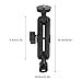 DAREBUDA Motorcycle Rearview Mirror Mount Holder, Wireless Action Camera Bracket with 1/4in Screw, 360° Adjustable Metal Mount for Sports Cameras and Phones on Motorcycles or