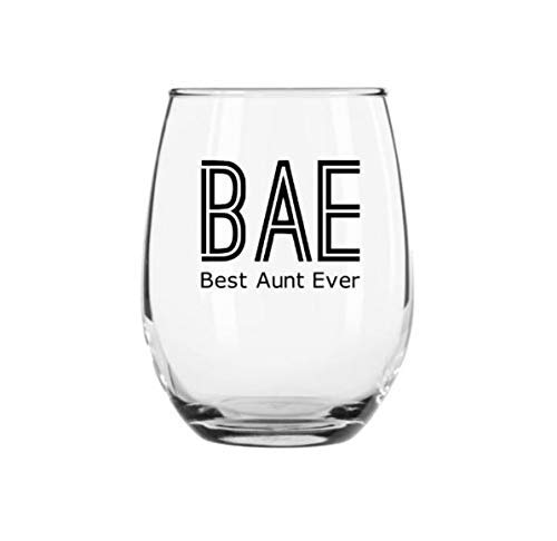 best aunt ever wine glass