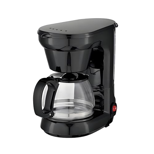 Vlocky 750ML/5 cups Coffee Filter Machine,650W Coffee Maker UK with Boil-Dry Protection & Anti-Drip Function,Automatic Turn-Off Feature and Keep Warm Function for Home/Office