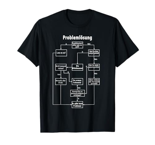 Problemlösung Fun für Männer Herren Sprüche Tee T-Shirt