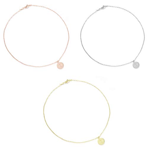 Collier boussole femme acier chaîne multicouche pendentif voyage bohème