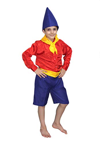 Image of Kaku Fancy Dresses Polyester Boy Cartoon Costume -Red & Blue, 3-4 Years