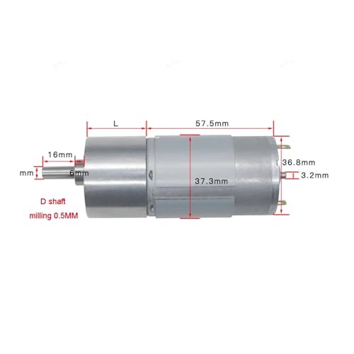 Motor JGB37-555 para actuador lineal: solucione la falta de fuerza con este reductor de 24V 3