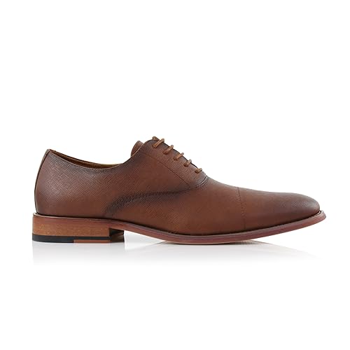 Image of Ferro Aldo Men's Classic Cap Toe Oxford Dress Shoe Collection | Perfect for Formal, Business, and Wedding Attire