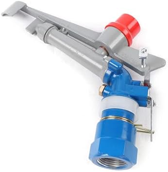 1'' Agriculture Irrigation Spray Gun Sprinkler 360 Adjustable Sprinkler Gun Head Irrigation Spray Gun Impact Garden Watering Spray Agricultural Sprinkler for Farms Orchards Tea Gardens